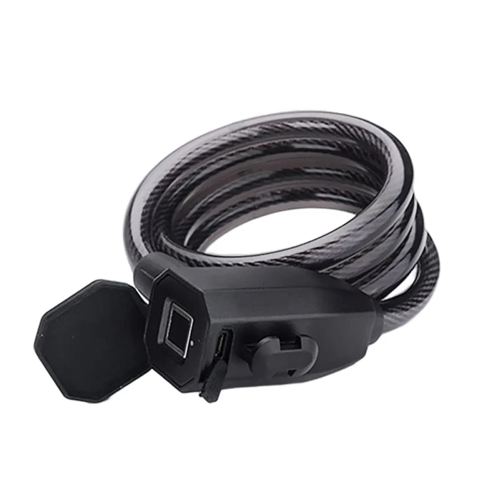 Smart Fingerprint Cable Lock for Electric Bike - Image 3