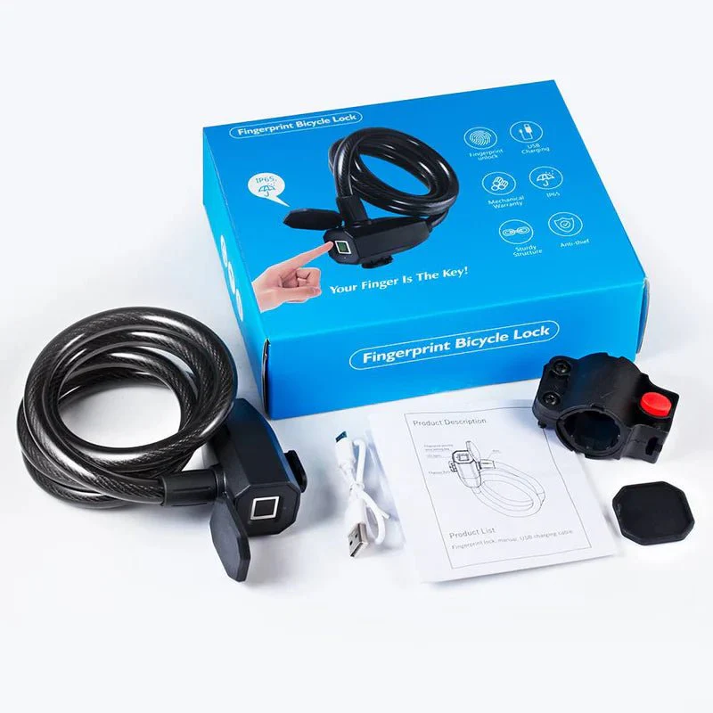 Smart Fingerprint Cable Lock for Electric Bike - Image 5